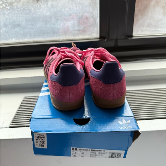 NEW with box Adidas Wmns Gazelle 'Bliss Pink Purple' size 6W - Picture 6 of 9